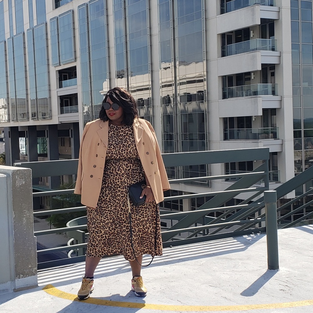 Leopard Midi dress